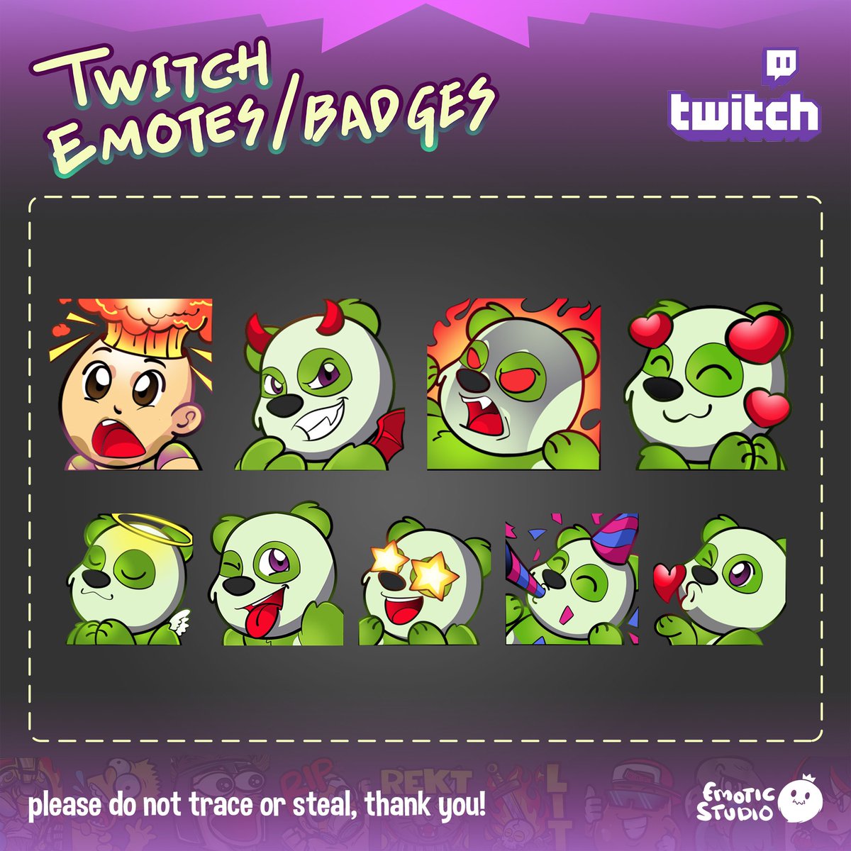 emoticstudio's tweet photo. Thank you so much!! One of our best customer ππ€© @realPOISONkill custom #twitch #emotes by #akalankastudios on #fiverr or #emoticstd #emotic
https://t.co/ehMwlNS5sn https://t.co/SH8DU7cdX6