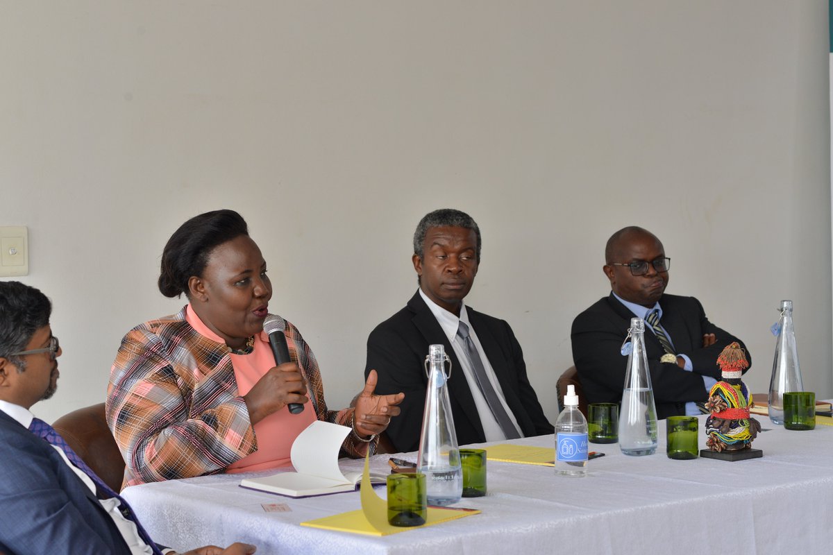 kk_advisors's tweet photo. Our panelists for the day included Arun Velusami partner, @HLAfrica, Eng. Ziria Waako (@engwaako) CEO, @ERA_Uganda, Joseph Nganga (@ngangaj) VP Africa, @EnergyAlliance, Irene Batebe Permanent Secretary, @MEMD_Uganda, Martin Erone MCS, @uetcl &amp; Wilfred Van den Bos @SerengetiEnergy https://t.co/rBAYyP6Vd7