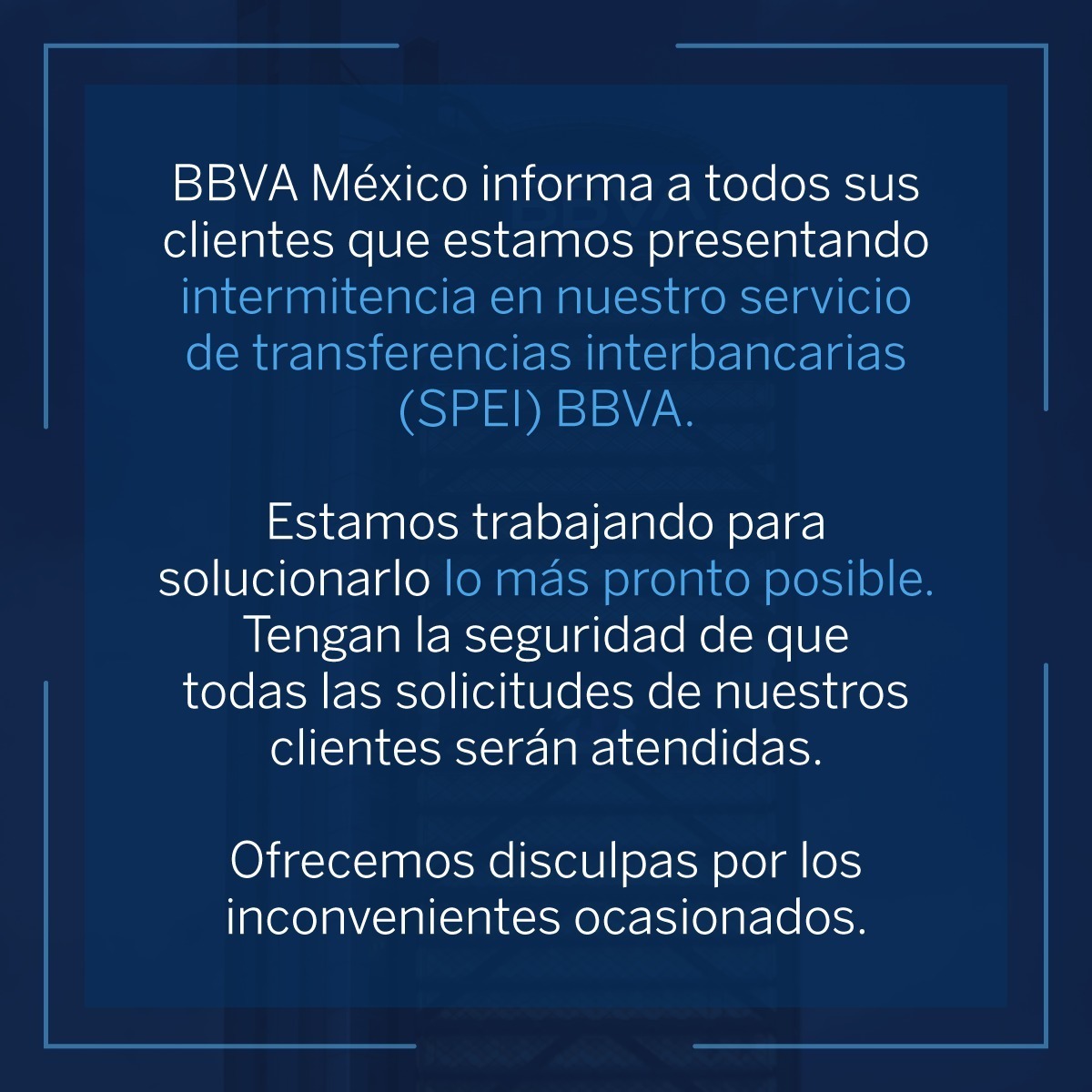 BBVA_Mex's tweet image. ¡Aviso Importante!