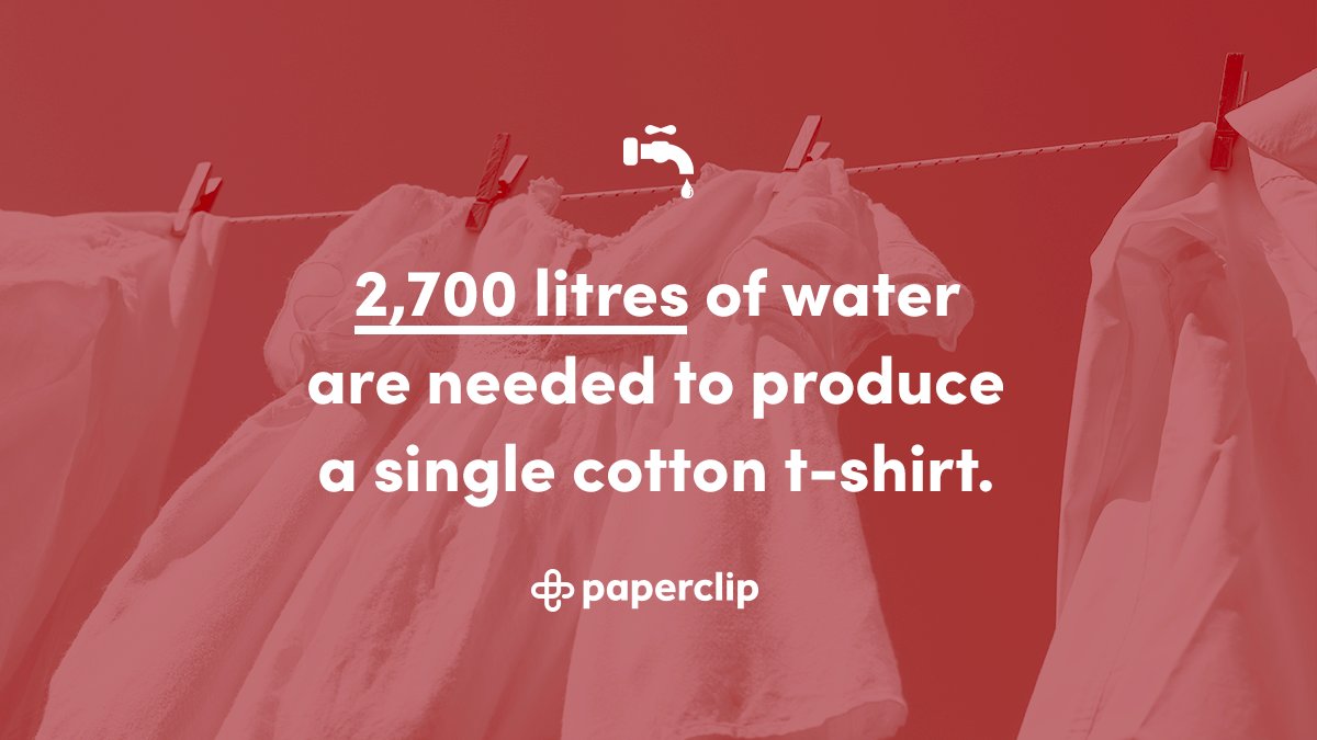 It takes an unbelievable amount of both water and energy to make just one t-shirt! 🤯

Why not save the planet (and some cash) by finding your next top on our #sustainable, second-hand #marketplace? 🖇

#sustainablefashion #sustainability #zerowaste