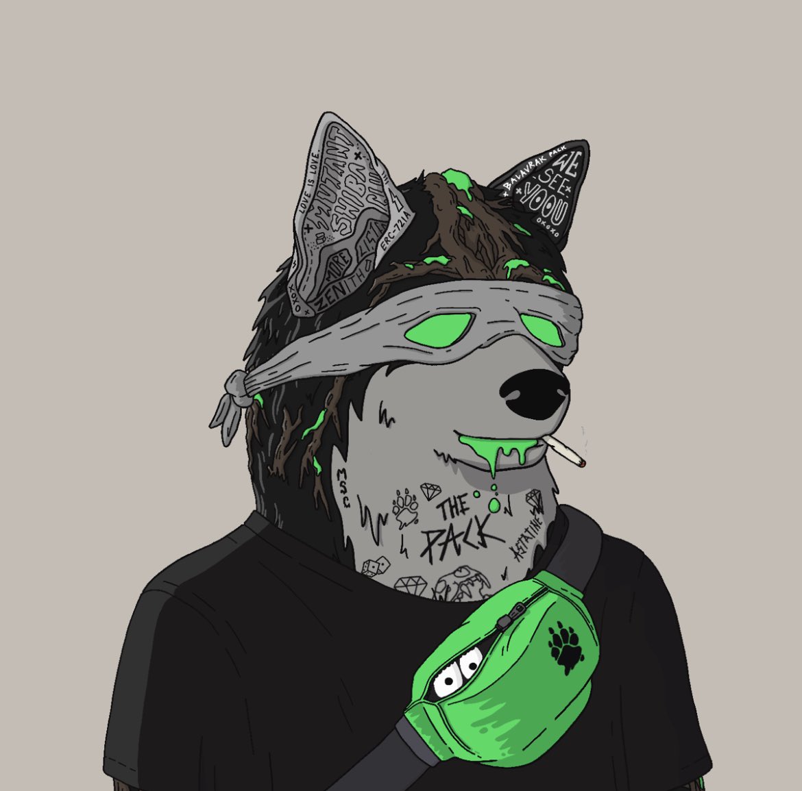 Absolutely in love with my new <a href="/MutantShibaClub/">Mutant Shiba Club</a> 🐾💚

“The Pack”🌍💚

#MSC #MutantShibaClub #Mutants #NFTCommunity #NFTs