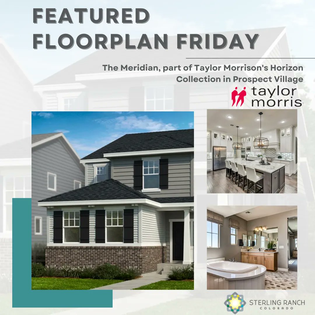 It’s #featuredfloorplanfriday ! Today we’re featuring the Meridian, part of #taylormorris Horizon Collection in Prospect Village at #mysterlingranch

2,080 Square ft. | 4 Beds | 2.5 Baths | 2 Story | 2 Car Garage

buff.ly/3MAhK0z