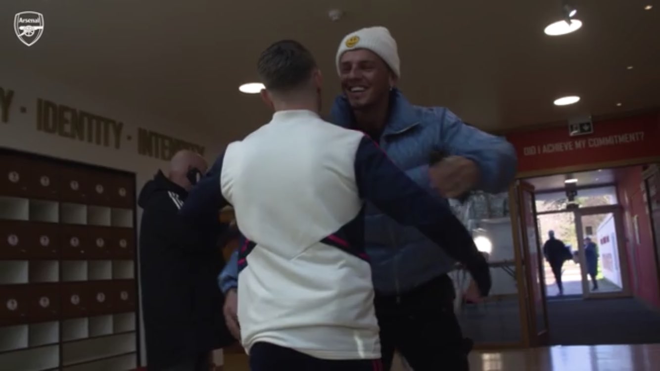 afcstuff on Twitter "It’s fair to say Ben White is excited to have Leandro Trossard as his team