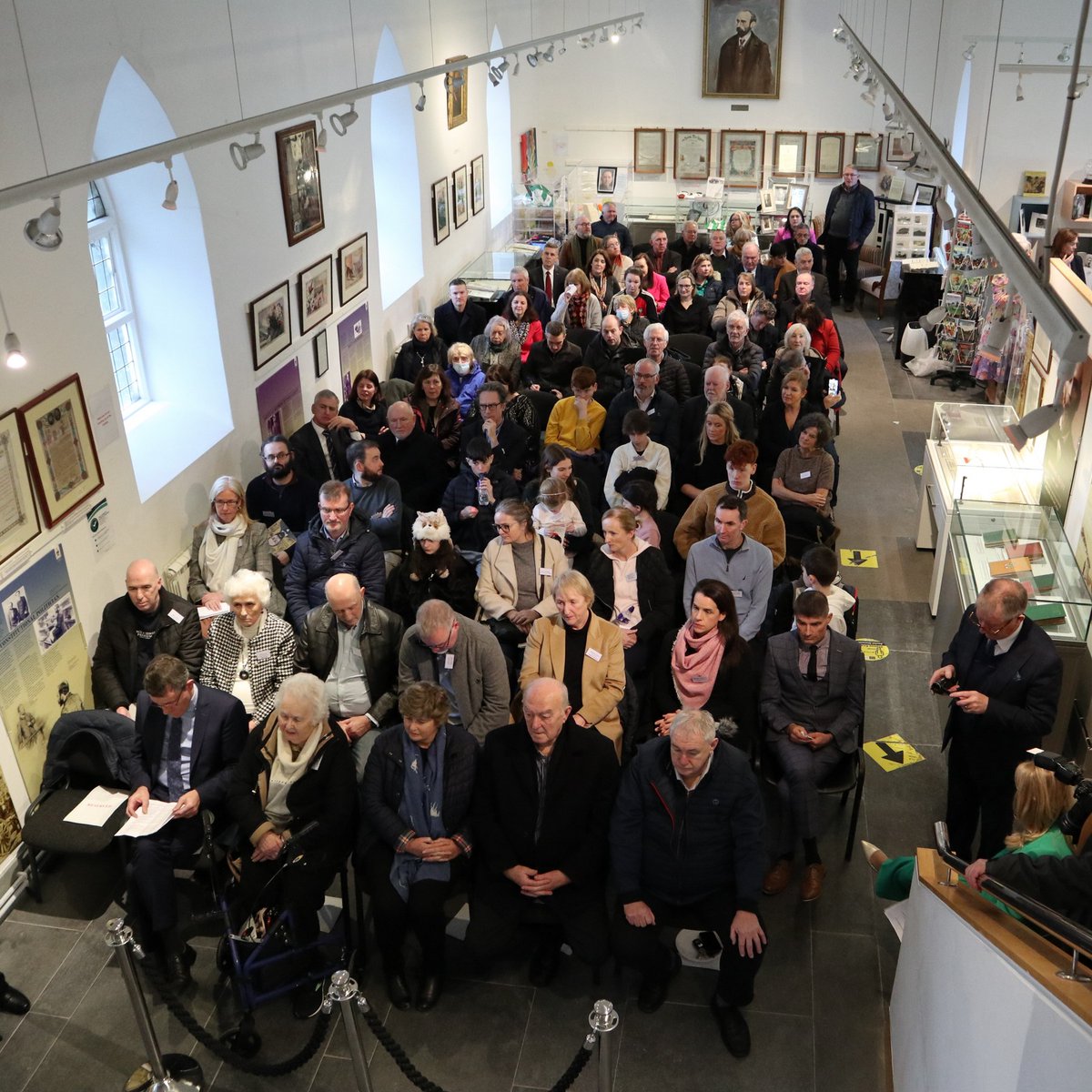 davittmuseum's tweet photo. What a wonderful day at the Michael Davitt Museum! Michael Davitt's grandchildren were presented with a copy of "The Ancestry of the Family of Michael Davitt". Funding received from the Creative Ireland Programme. https://t.co/LK7Dl6Jfx5