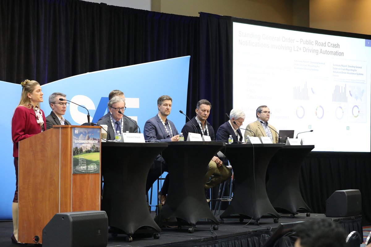SAEIntl's tweet photo. The 2023 Government/Industry Meeting was full of conversations critical to the future of the #mobility industry! Thank you to everyone who attended & special thank you to all of our speakers. See you next year, Jan. 17-19 in Washington, D.C.! #GIM23 https://t.co/7L7gvONBV1