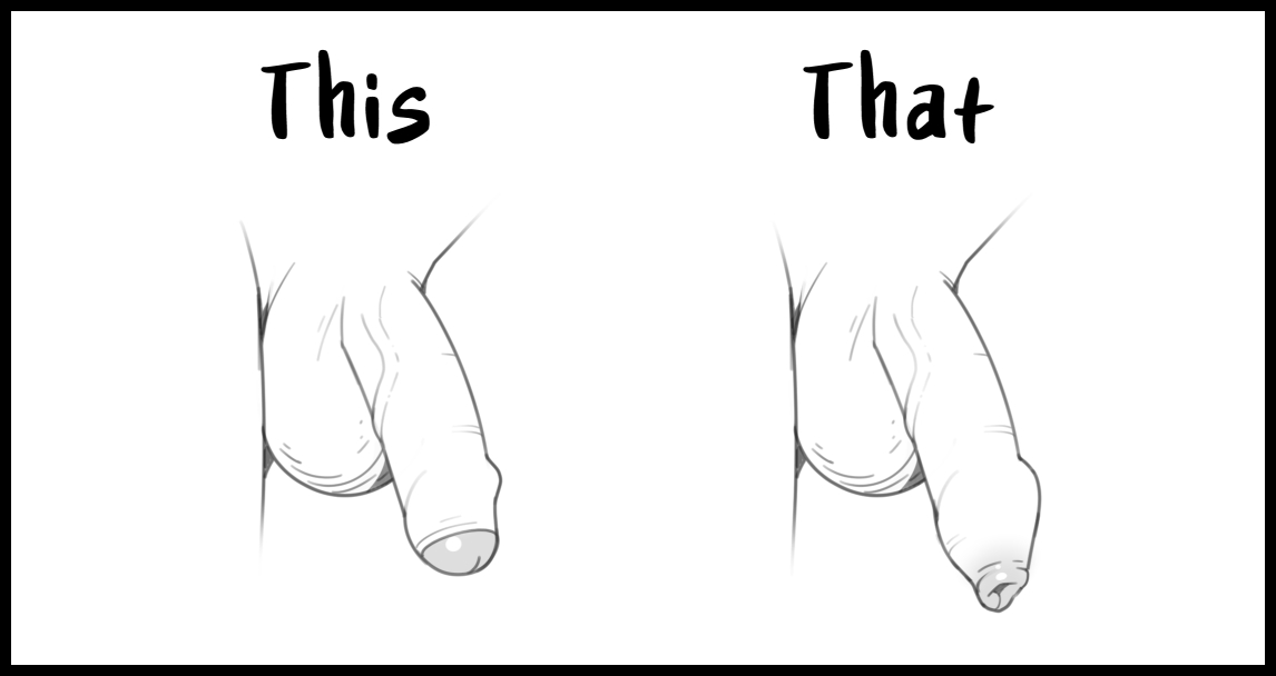 I see a whole lot of dicks being drawn like this, but not nearly enough like that.