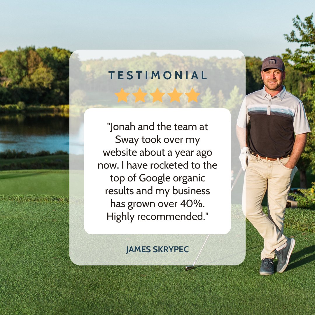 Thank you James for such an amazing review 💙

Our favourite part of the job is seeing the difference we make for our clients' businesses.

#Sway #SwayAdvertising #ClientTestimonial