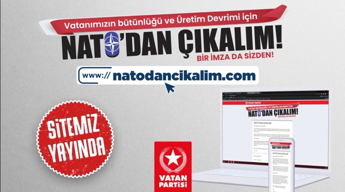 Ya NATO Ya Türkiye!

#NATOdanÇıkalım Bağımsız ve Üreten Türkiye'yi kuralım!

natodancikalim.com
