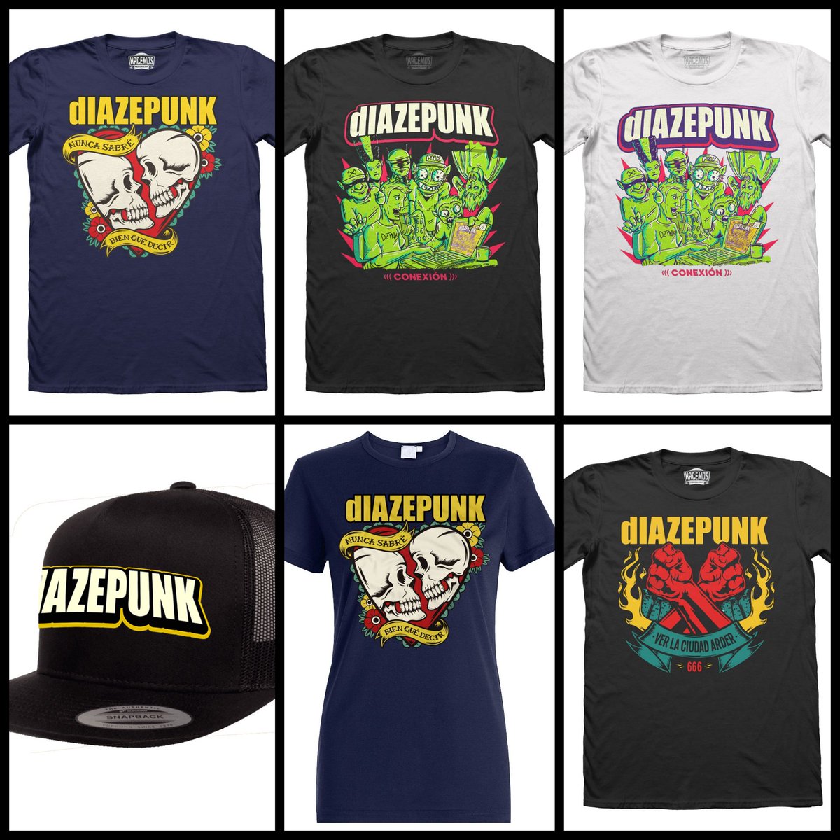 Clásicos de <a href="/losdiazepunk/">dIAZEPUNK</a> nuevamente en stock! Visita nuestra tienda en Miraflores o pidelos vía web. Gracias por mirar. HACEMOSMERCH.COM