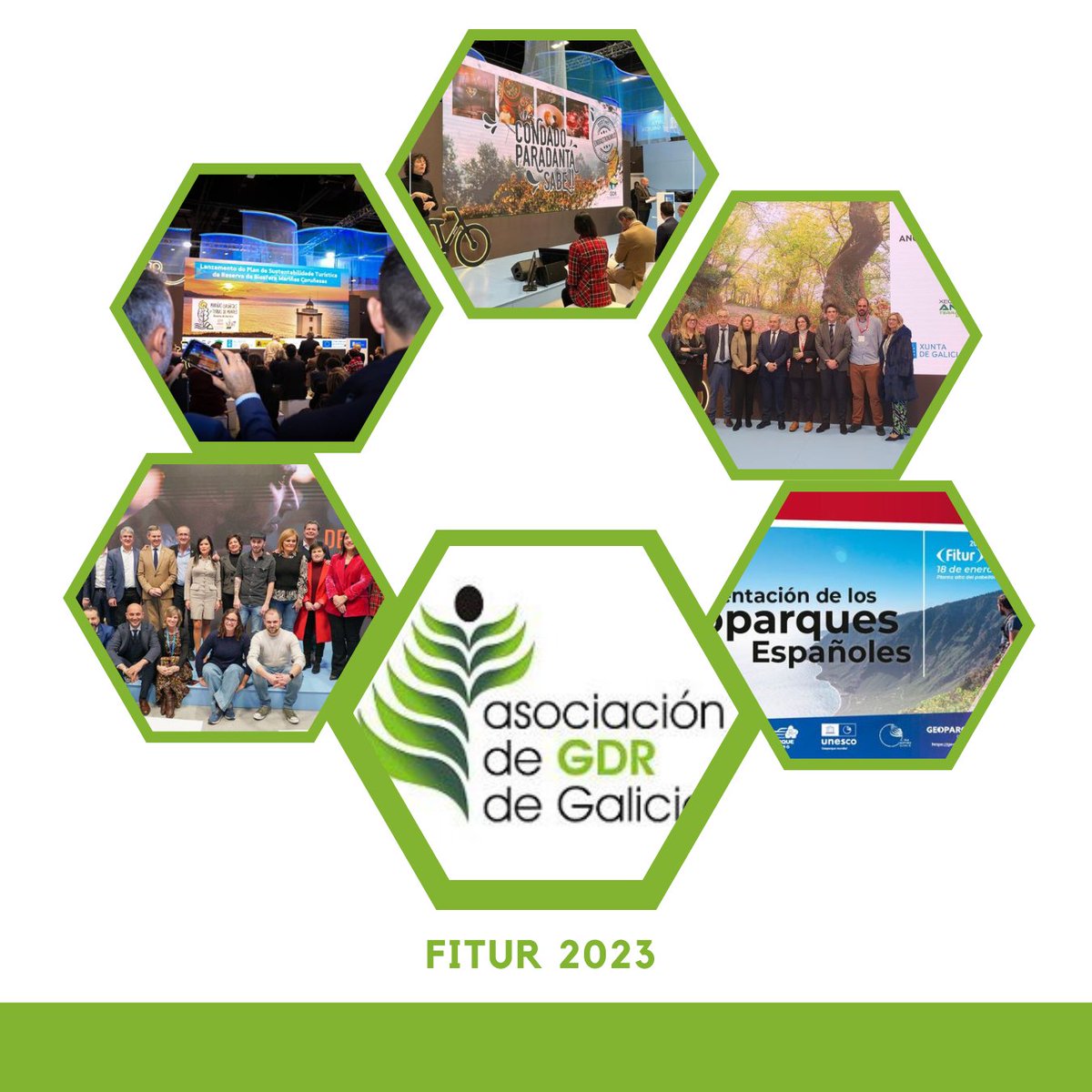 🔝👉Estos días estase celebrando o maior encontro de #turismo en España, #Fitur, e é unha alegría ir vendo como algúns dos grupos de desenvolvemento rural están presentando novos proxectos turísticos, xeodestinos e apoiando as propostas dos Concellos do seu territorio.