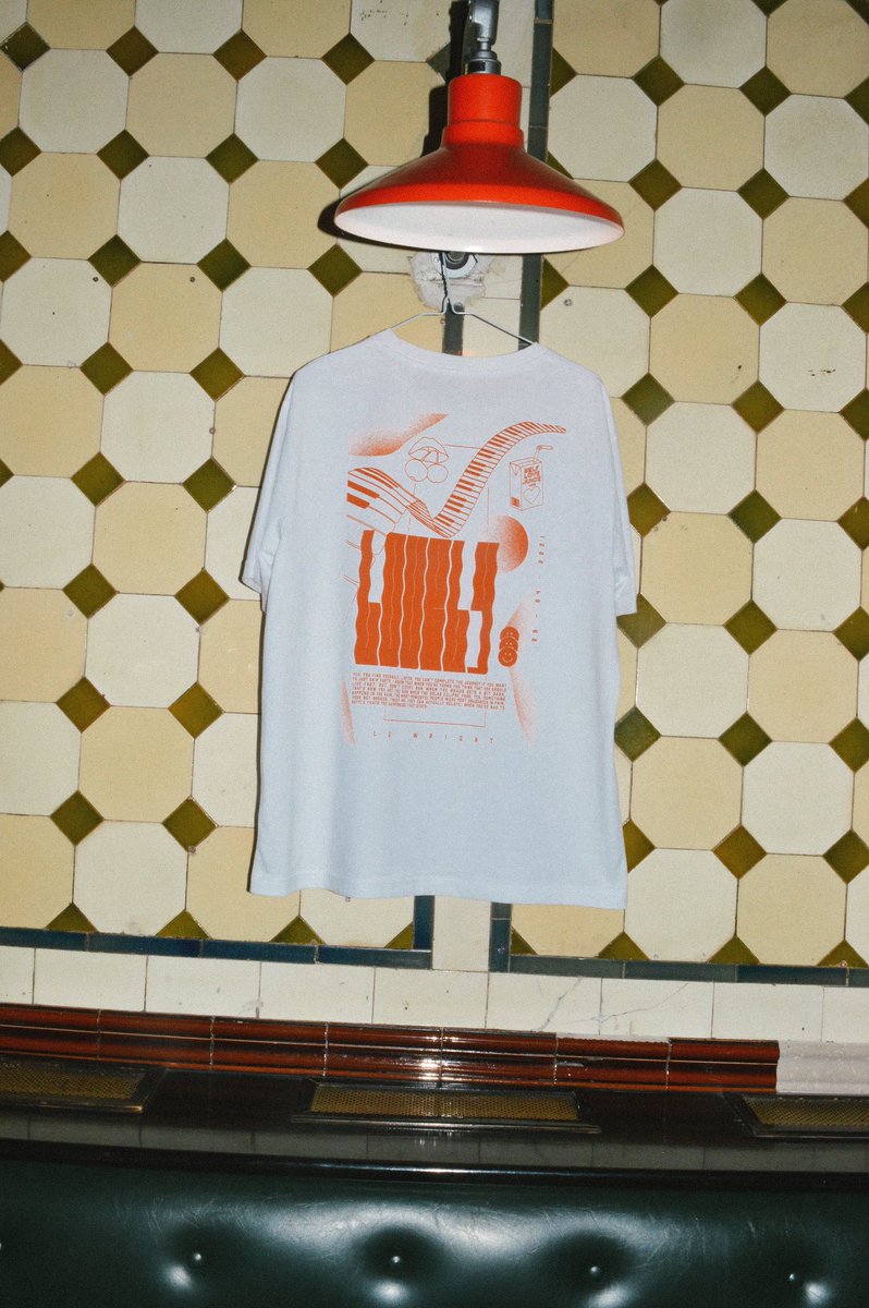 luwrightmusic's tweet photo. My merch is out now! 2 T-shirts, 1 representing my single lovely (orange design), the other represents my latest EP, Notes To Self (blue design). DM to order or head to my website https://t.co/G6evfBf783 https://t.co/uZulrnxbTq