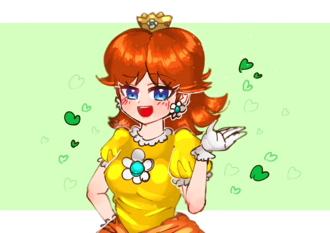 PrincessDaisy落書き。 
