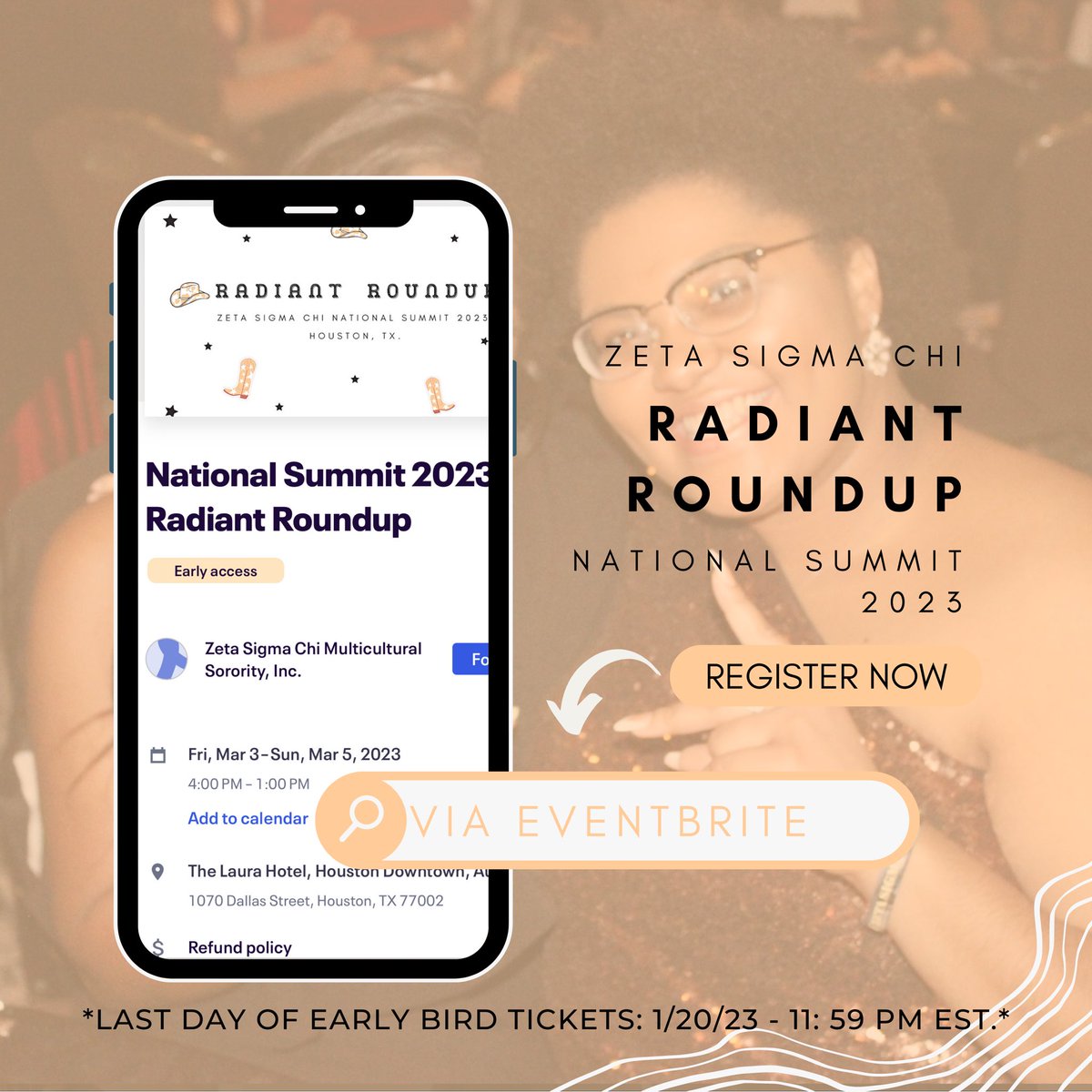 Today is THE LAST DAY for early bird tickets to summit 2023! Did you get yours already? Check out the link below ⬇️ #zetasigmachi

eventbrite.com/e/490988378457