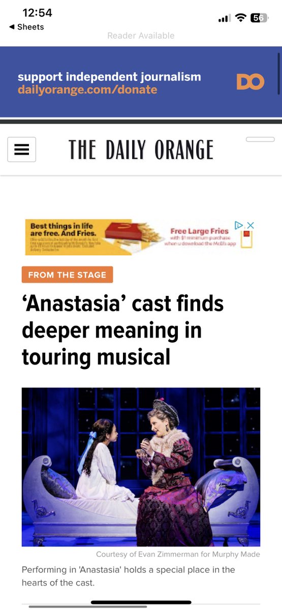 BroadwayInBing's tweet photo. Anastasia is all the buzz in Upstate NY! Check out some of these awesome articles written about the upcoming show, which includes Norwich native Kaitlyn Jackson! See Kaitlyn and the rest of the cast January 30 &amp; 31 at the Forum Theatre @ 7:30PM! https://t.co/jX9jOZ3FiF