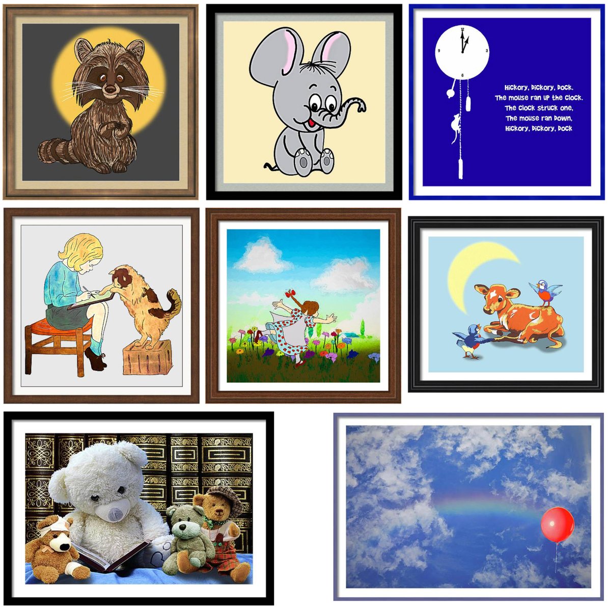 Artwork for kids. I have over 14 pages of different images. These are just a few examples. You can frame, mat, print on canvas or metal, or even wood! #artforkids #artforchildren #framedart

pixels.com/profiles/john-…