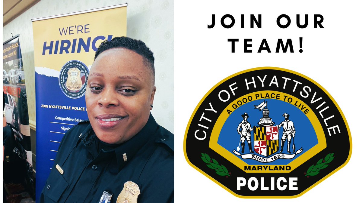 📣Happening now! LT Gray is at the Baltimore Law Enforcement Hiring Expo at the Delta Hotel Baltimore North (5100 Falls Road, Baltimore) from 11 am to 2 pm.

Stop by and get your application process started TODAY! #NowHiring