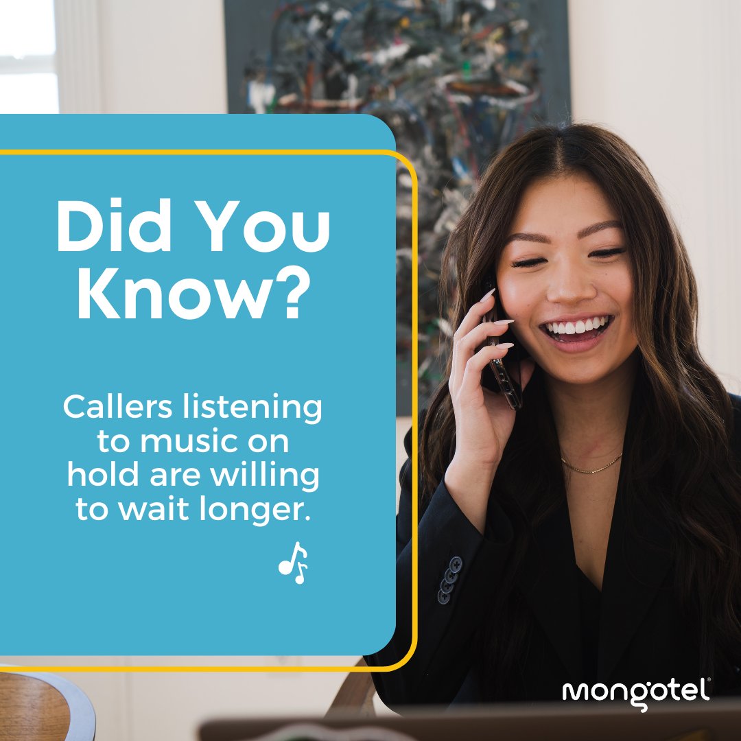 MongoTEL's tweet photo. Don't leave your customers in silence. Learn more about music on hold at https://t.co/GkaH3GKGfE.
Source: Premier Companies
#Mongotel #IT #informationtechnology #cloudhosted #cloudnative #convenientphonesystem #savetime #customerservice https://t.co/XieGydyDHs