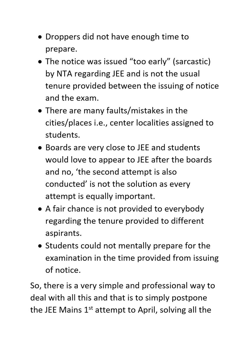 SWA_JEEasp's tweet photo. @EduMinOfIndia
@PMOIndia
@narendramodi
@DG_NTA
@IITGuwahati
@ThePradeepRawat
@anubha1812
@ChauanPayal
@ashishvyas__
@DirectorIITG
@PankajTodabhim
#ModiJiSaveJEE23Students
#postponejeemains2023
#jeemainsinapril
#Jee23ClashingWithBoards
#JEEAfterBoards
Letter From JEE Aspirants https://t.co/NY318WWxDY