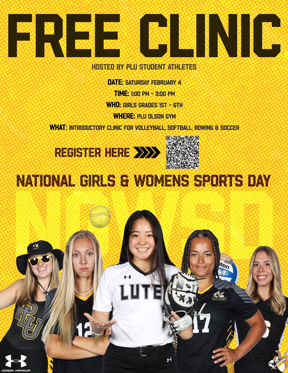 Please share and let’s get the word out… ⬇️⚽️🏀🥎🎾⛳️🚣🏿‍♀️🏐🏃‍♀️🏊‍♀️#NGWS #TitleIX50 #golutes #luteville