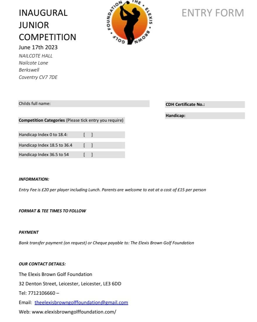 EBrown25558910's tweet photo. Calling all #junior #golfers #2023 
@MidlandsGolfer @GolfNews24 
@engjuniorgolf @juniorgolfevent @Women_and_Golf 
@WomensGolf 
@golffoundation 
@NailcoteHall 
@TerraceMenswear 
@EnglandGolf 
#Competition #golf #juniorgolf #fun https://t.co/gMeiKGcb4F