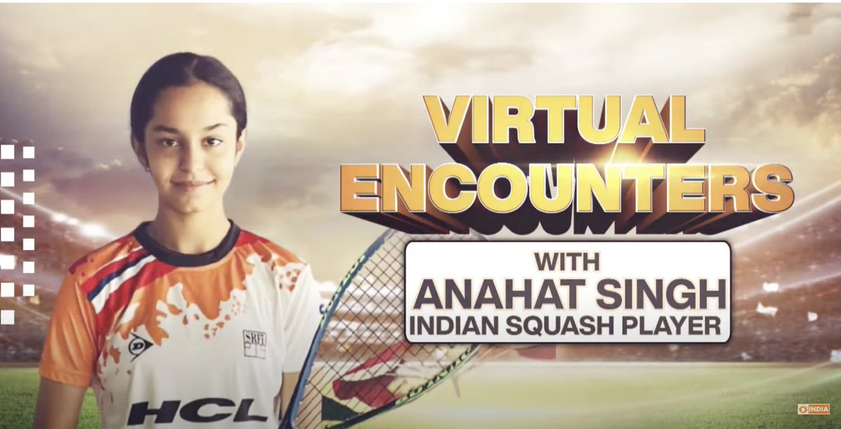 DDIndialive's tweet image. #Virtualencounters with squash prodigy @anahatsingh_13 who recently won U-15 British Open. Shares her journey from becoming a professional squash player to competing as the youngest Indian in CWG by @Imabhimahajan
 
@SauravGhosal
@joshnachinappa

Watch: youtu.be/Hlm4bmqXk2E