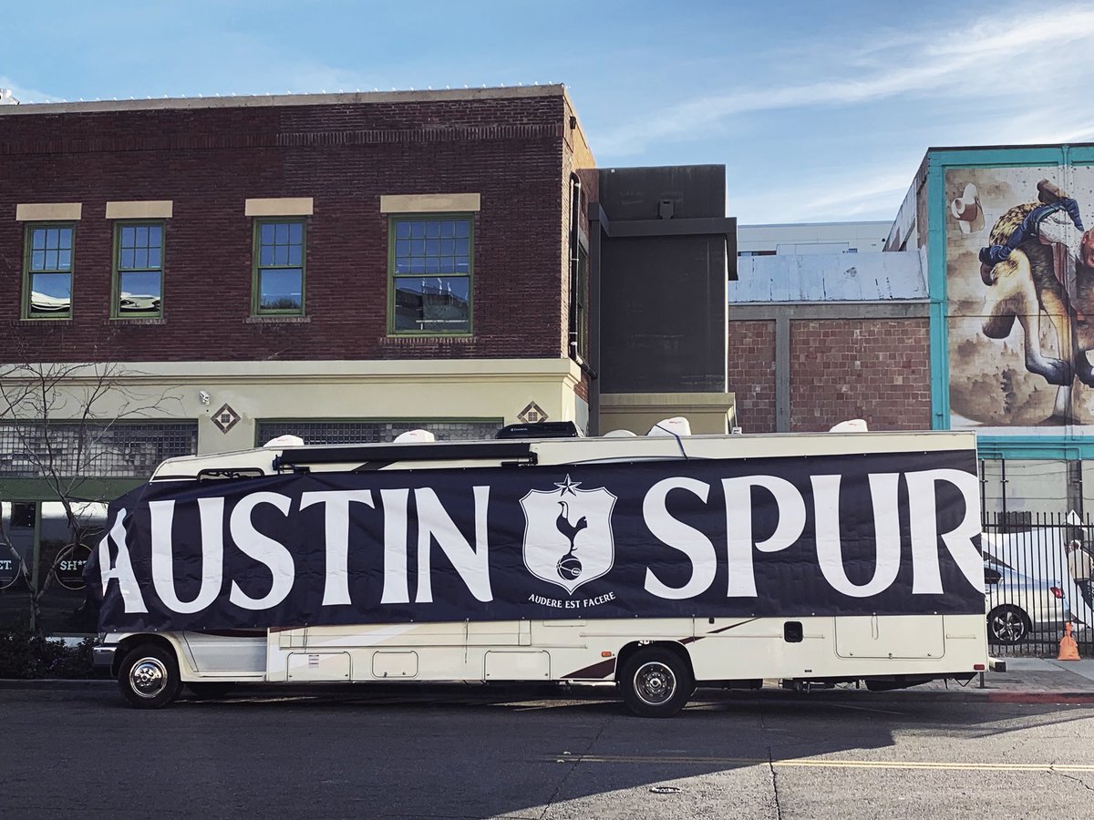 AustinSpurs's tweet photo. Four years ago we drove an RV 16 hours to hang with ⁦@TucsonSpurs⁩, ⁦@ArizonaSpurs, ⁦@OsideHotspur⁩, ⁦@DragonnGirl⁩, and ⁦@NewMexicoSpurs⁩. 
What a dumb idea and an amazing time. #COYS https://t.co/HZL7zx9ANx
