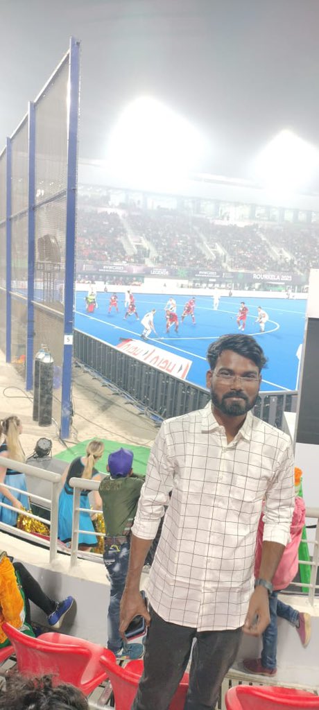Debasish_John's tweet photo. Enjoyed a fantastic match of hockey at Birsa Munda Stadium, Electrifying atmosphere .
#HockeyHaiDilMera #HockeyWorldCup2023
#HockeyComesHome 
#OdishaForHockey https://t.co/joXzcsW6xl