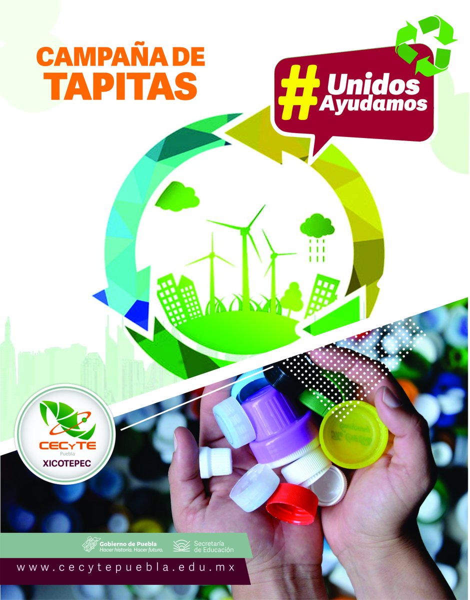 Pueden ser botellas de bebidas, refrescos, aceites, papel, cartón, tretrapack entre muchas otras más. Te invitamos a traer material de reciclaje o a nuestro plantel todos los días en un horario de 8:00AM a 4:00PM. 
#SomosCECyTE #CECyTEdeDiez