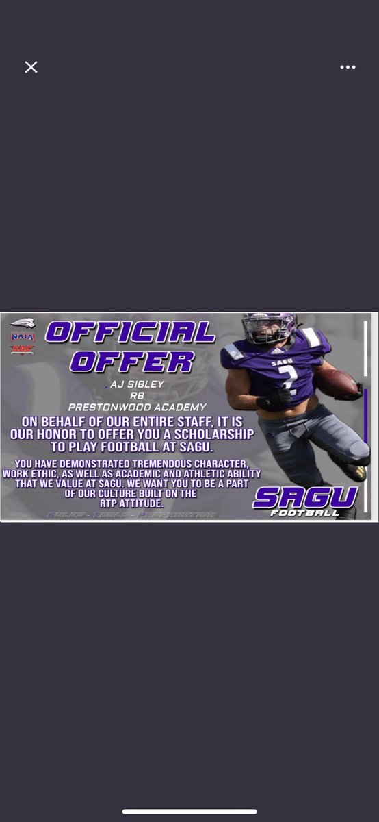 AJ Sibley (@aj_sibley) on Twitter photo After an outstanding conversation with <a href="/CoachP2827/">Kevin Pointer</a> I’m excited to announce I have received an offer to SAGU <a href="/CoachGregEllis/">Greg Ellis</a> @SAGU_Football #RTP23
<a href="/donnieyantis/">Donnie Yantis</a> <a href="/CoachCoreyH/">Coach C. Harbert</a> <a href="/PCAAthletics/">PCAAthletics</a> After an outstanding conversation with <a href="/CoachP2827/">Kevin Pointer</a> I’m excited to announce I have received an offer to SAGU <a href="/CoachGregEllis/">Greg Ellis</a> @SAGU_Football #RTP23
<a href="/donnieyantis/">Donnie Yantis</a> <a href="/CoachCoreyH/">Coach C. Harbert</a> <a href="/PCAAthletics/">PCAAthletics</a>