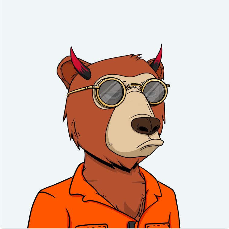 Steve_Kehler's tweet photo. This @OkayBearsYC  prison inmate won't stay down on the floor for long.  It's a matter of time before his transformed bear brother or a wise #NFTCollector breaks him out.  His transformation is available and inevitable.  Find him at https://t.co/zRslVGLpwX #FloorBear #MvM #OBYC https://t.co/g3vPdsRhwh