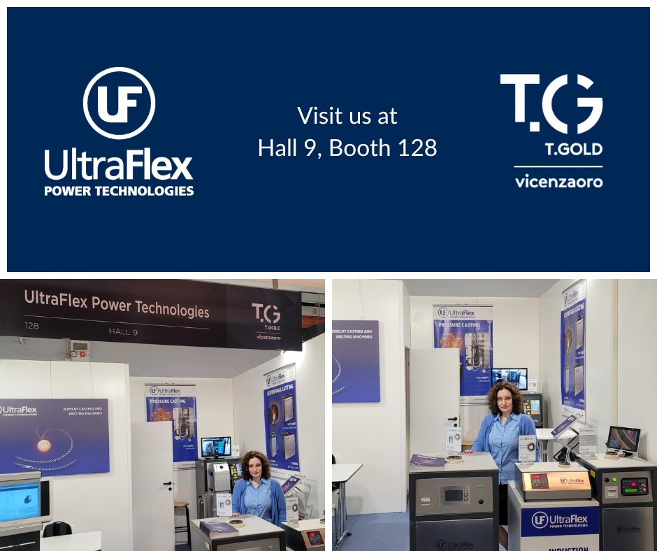ultraflexpower's tweet photo. VicenzaOro https://t.co/b1lkfkO3Gf has begun!
➡️ Hall 9, Booth 128
Visit us until January 24th, 2023! 🙂
#vicenzaoro #inductioncasting #inductionheatingequipment #inductionmelting #manufacturing #ultraflexpower
#casting #melting #induction https://t.co/7piTUyYCWU