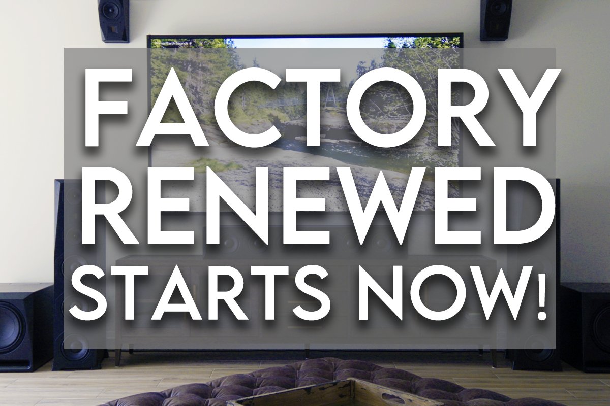 We are LIVE with our Factory Renewed event! 

Available on Emotiva.com (until they're gone!) 🎶