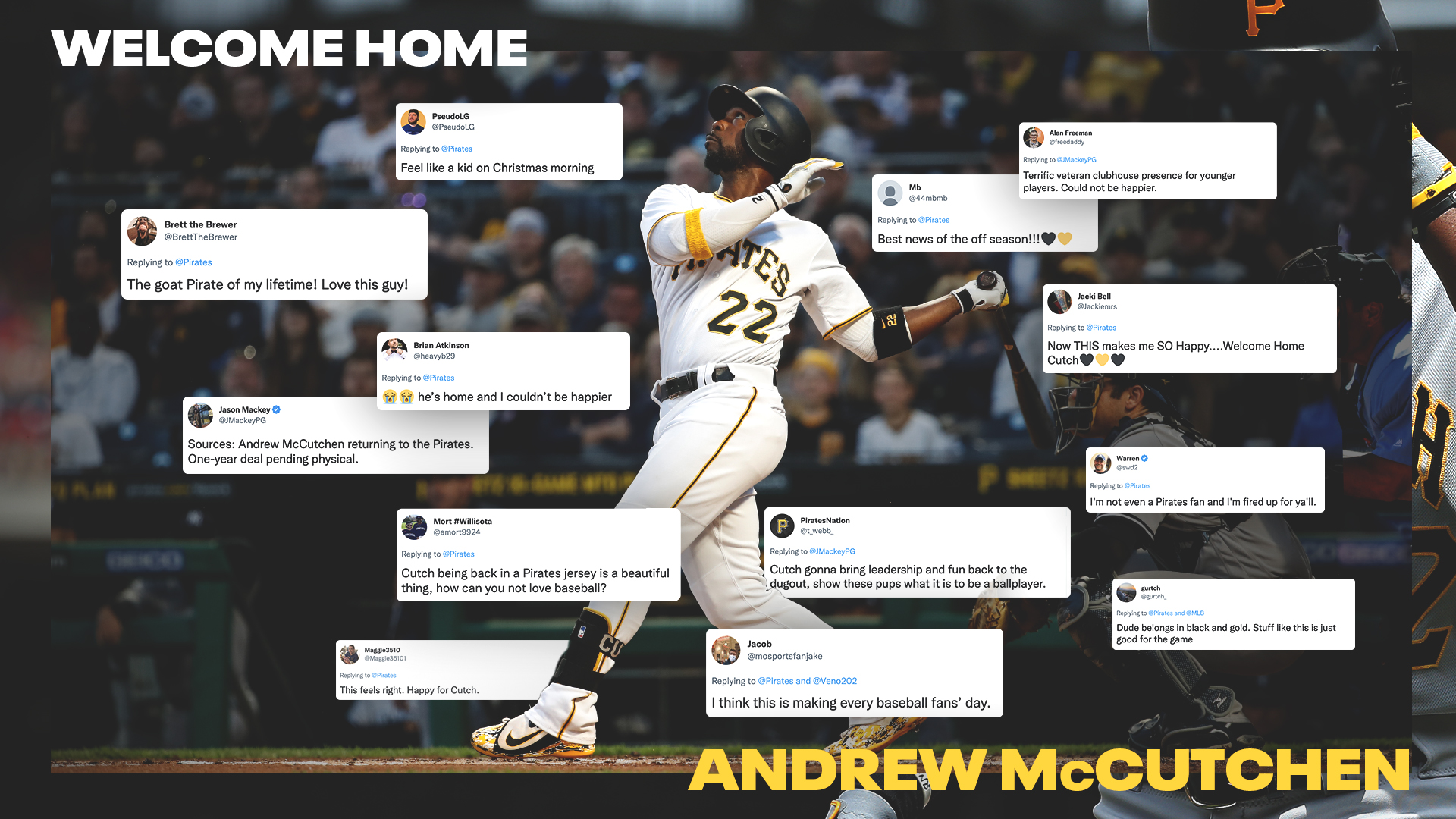 Pittsburgh Pirates on X: Welcome home Cutch! We have signed