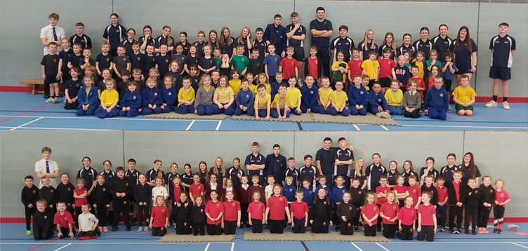 CheadleAcademy's tweet photo. Today we hosted our Year 2 Multi Skills transition event at The Cheadle Academy. Year 10 sports leaders led a fun session of jumping, running, throwing, catching and skipping to the Year 2’s from all our feeder primary schools. A great afternoon of sport – enjoyed by all. https://t.co/RULqKHnmNM