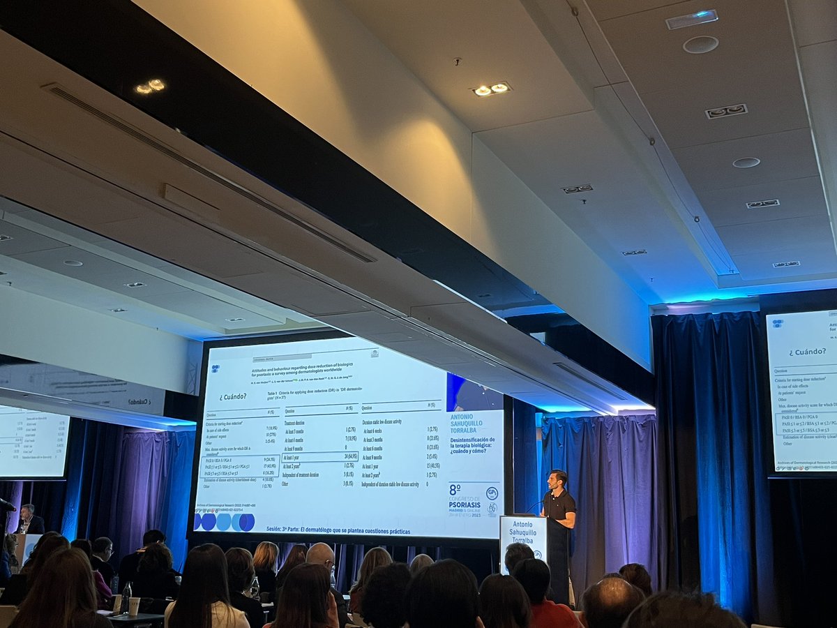 Hoy estamos en el 8º congreso nacional de psoriasis en Madrid 📚📚La psoriasis es una enfermedad crónica que se puede tener bien controlada con el tratamiento adecuado en función del grado de afectación ✅