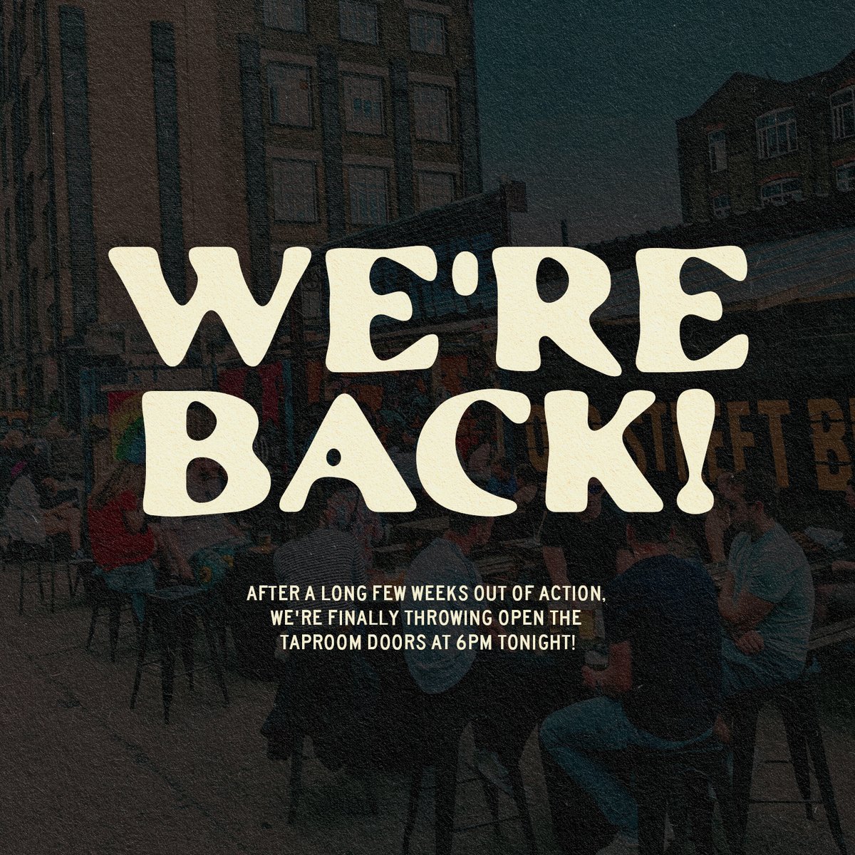 OldStreetBrews's tweet image. WE'RE BACK!! Here at OSB, we're certainly not immune to the economic downturn that everyone is facing, and times will certainly be tough for a while longer. It has certainly been great to hear the words of support from all of you who reached out to us!