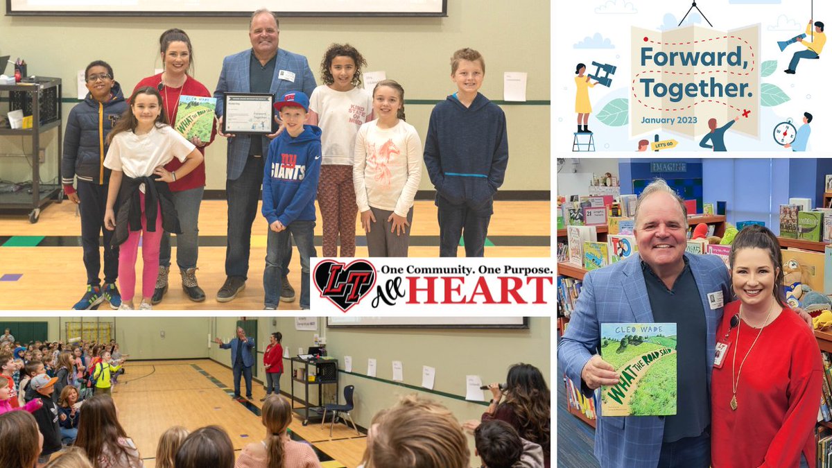 .<a href="/SHEsailors/">Serene Hills Elem.⚓️</a> celebrated LTISD school board Vice President Bob Dorsett, Jr. this morning in honor of #SchoolBoardMonth. Students sang a song, presented Mr. Dorsett a certificate of appreciation and donated a book in his name to the library. #LT1CommunityPurposeHeart  <a href="/nortonp13/">Paul Norton</a>