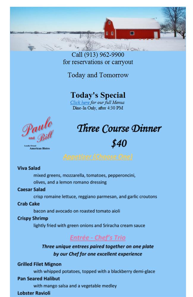 If you haven't tried the 3-Course Dinner yet, now's the time! bit.ly/3CS09in