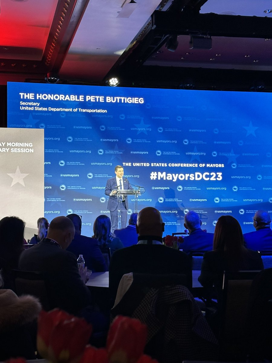 Not only a time to imagine but to implement…resilience for our most important systems - Honorable Pete Buttigieg Sec USDOT #MayorsDC23