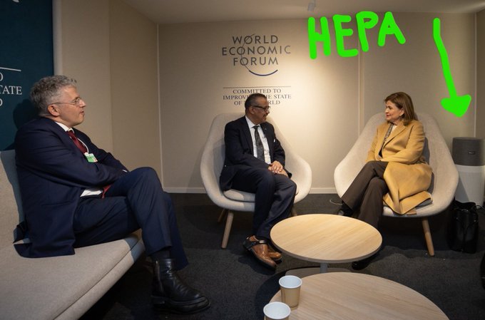 4/4 World leaders at #wef23 have shown us how to layer protections and have safer in-person gatherings with #HEPA #filtration, #ventilation & well-tolerated #respirators.

#DavosSafe 

Guidance on Health Measures - weforum.org www3.weforum.org/docs/AM23_Heal…

#UrgencyofEquity