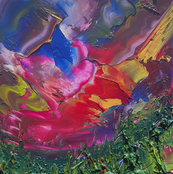 My recent work is so vibrant 