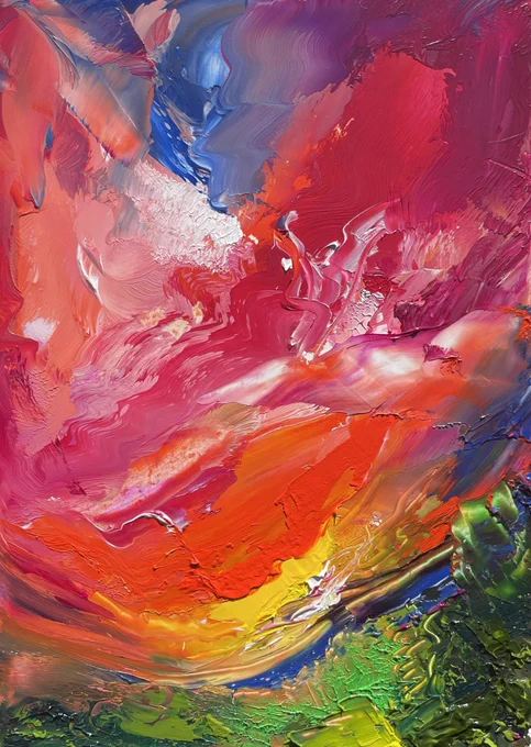 My recent work is so vibrant 