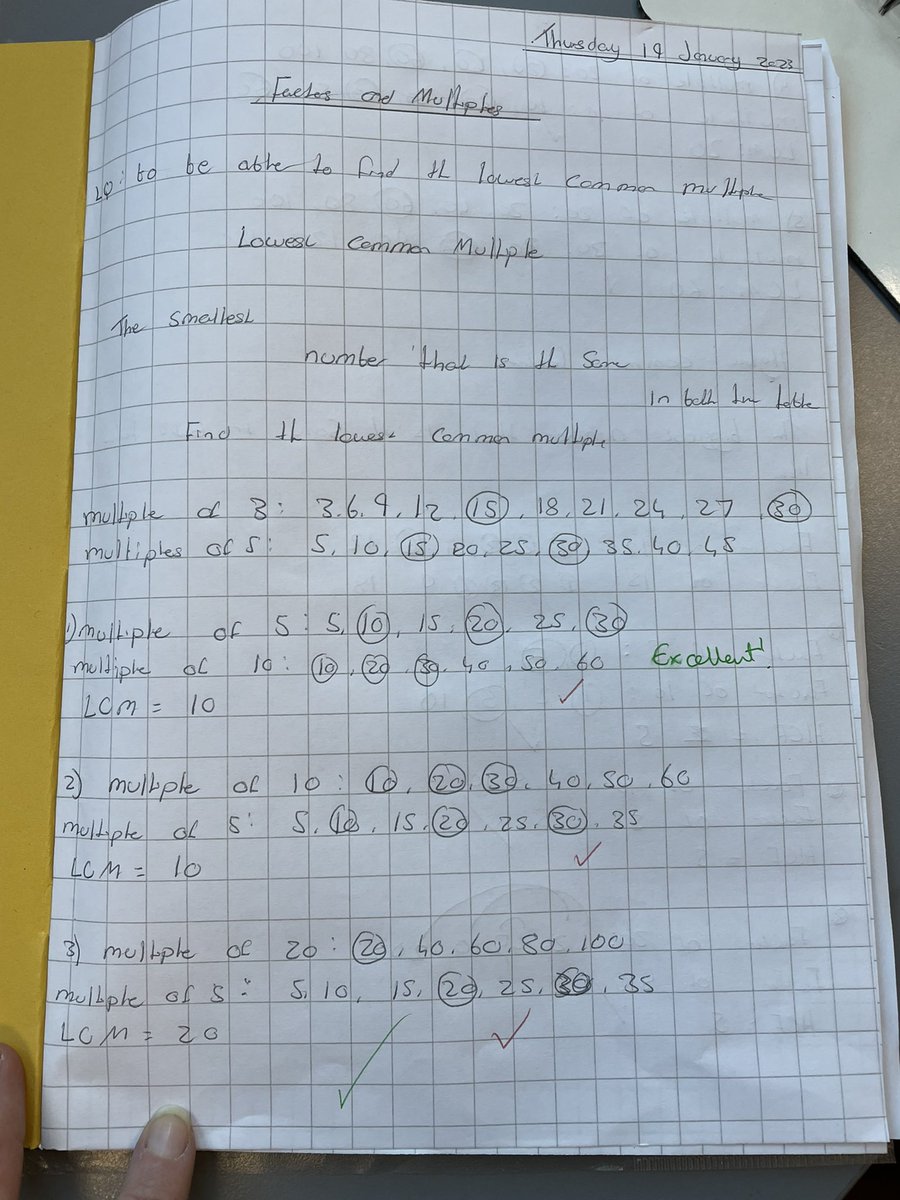 Beautiful work from SO this week in our y10 maths class 🤩