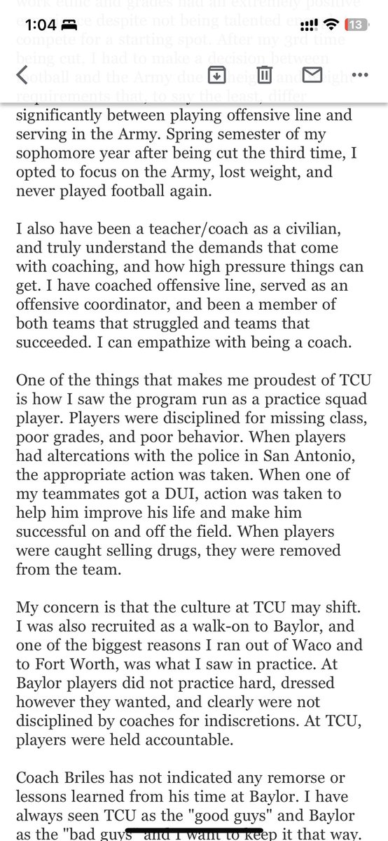 ryanjhiggins's tweet photo. Shared my thoughts with Chancellor Boschini and @JDonati_TCU https://t.co/U0c45Fx9Zd