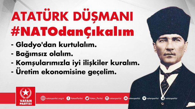 oncukadinvp's tweet photo. Atatürk düşmanı #NATOdanÇıkalım!

Bir imza da sen ver⤵️
https://t.co/V3nKmhbkvV https://t.co/VpuOlMOTZy