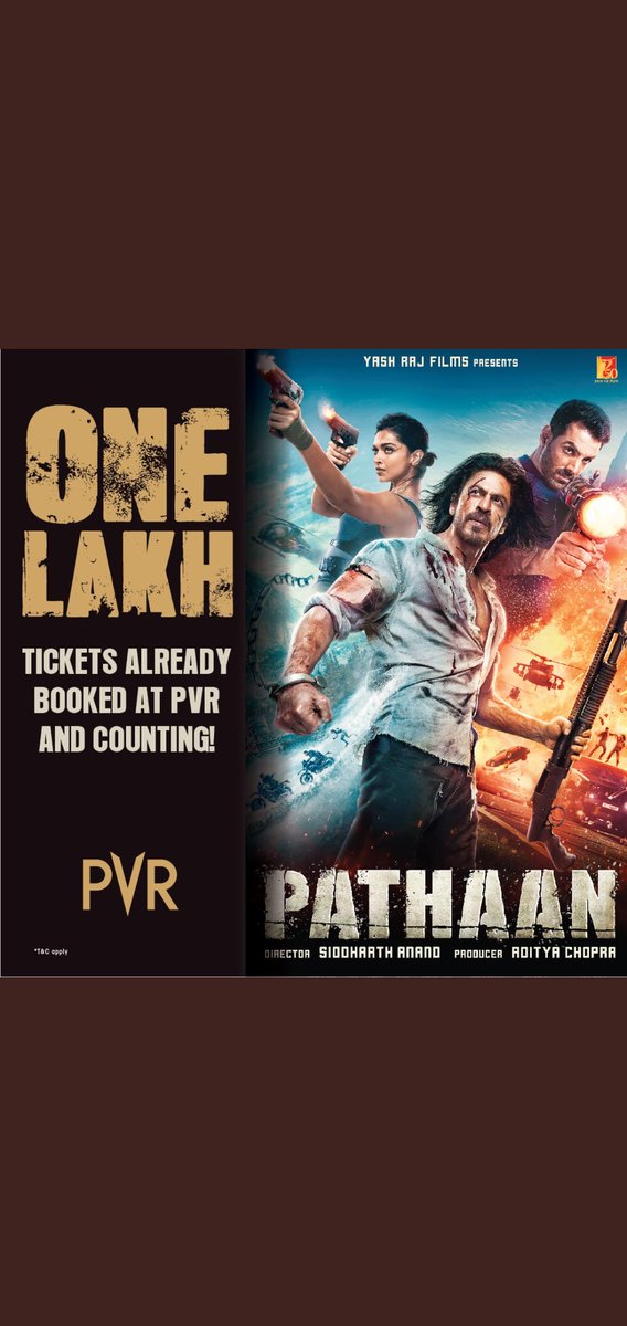 battlegrounds24's tweet photo. King Khan is here with another action blockbuster! 

Watch #Pathaan with lit action sequences now at #Mayajaal!

Book your tickets now:🎟️https://t.co/O5UumhO1nE

@iamsrk #SiddharthAnand @deepikapadukone @TheJohnAbraham @yrf #ShahRukhKhan #DeepikaPadukone #MoviesAtMayajaal https://t.co/wzRtpn6B8x