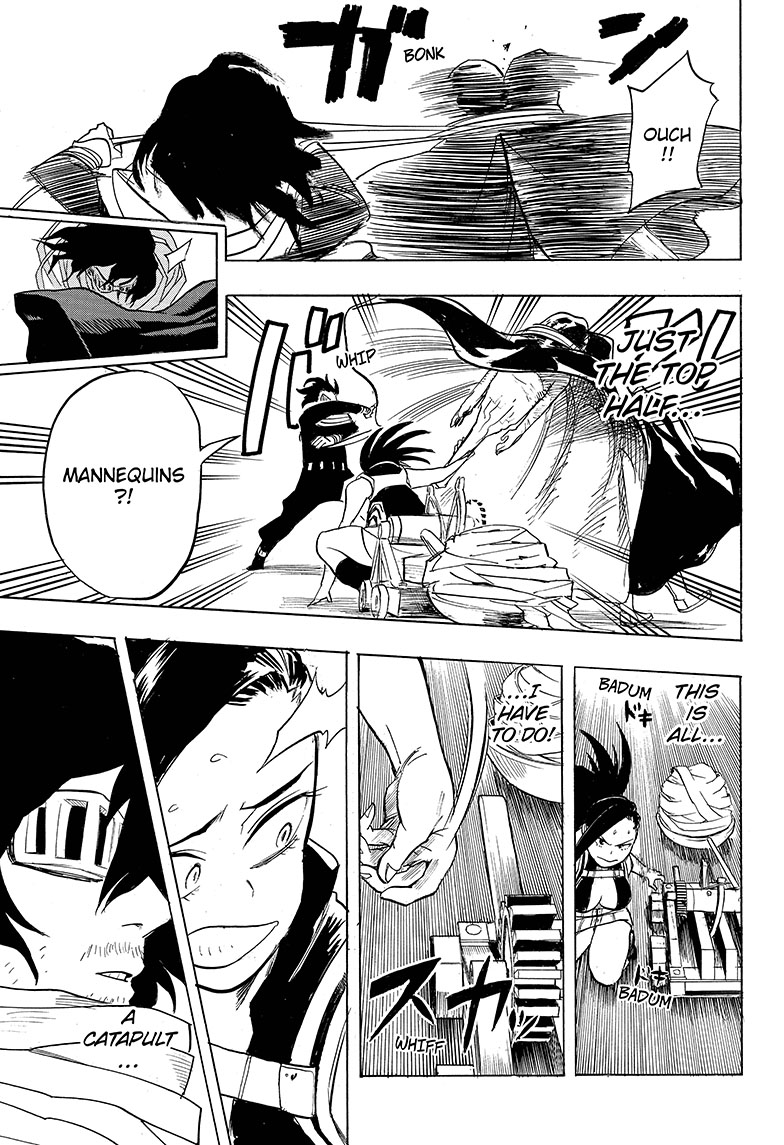 I'm forever in love with how smooth and soft everything looks in Momo/Todo vs Aizawa. His style evolved a lot.