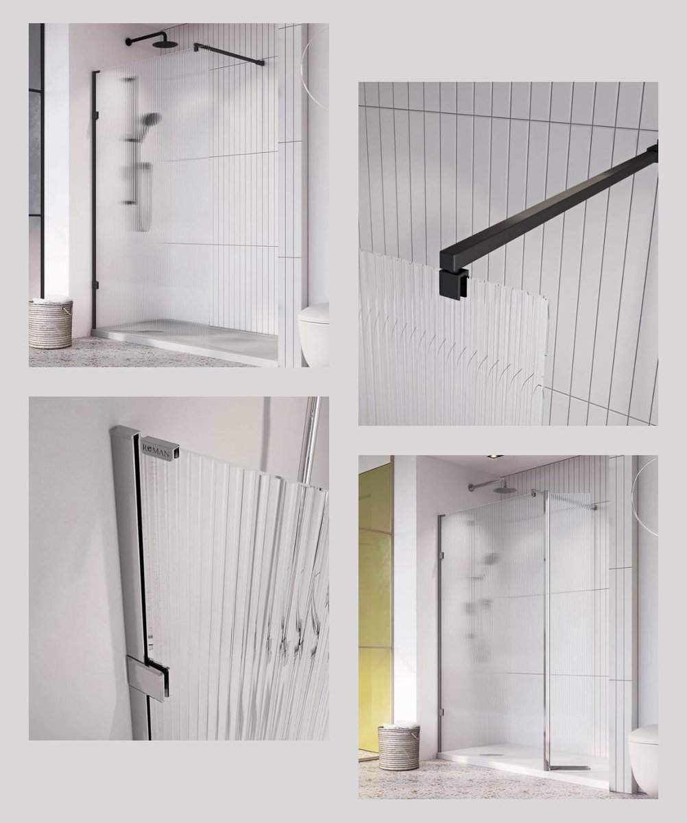 🎉It’s Feature Friday🎉

Today we are featuring Romans Liberty Fluted Glass range.

Roman has recently unveiled their new Fluted glass wetroom panels which demonstrates a stylish decorative glass with the choice of six colour options

What do you think about this range?
