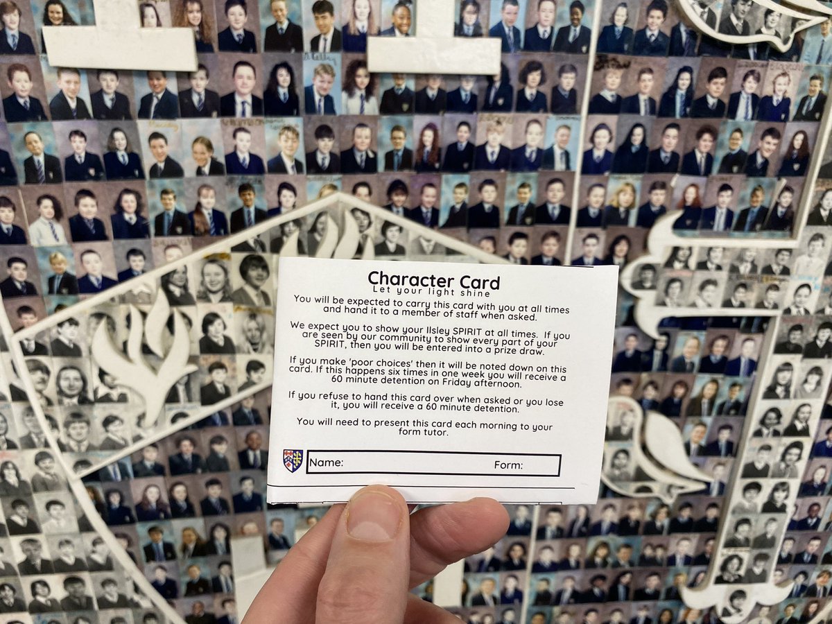 ABIlsley's tweet photo. We are looking forward to launching our new rewards system at Archbishop Ilsley on Monday. Introducing our new #charactercards Why not ask your child about them? https://t.co/c7h6vxuroM