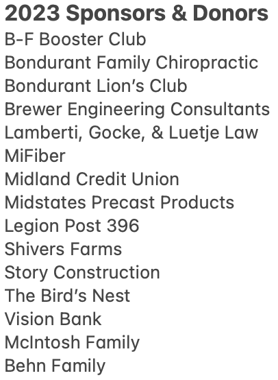 BondurantBsbl's tweet photo. We'd like to thank our Booster Club, sponsors, donors, players, and parents for all their efforts over the past few months! Through volunteering, hosting camps, selling advertisements, and community support, we've been able to invest a ton into our program. https://t.co/dTwoptXE3z